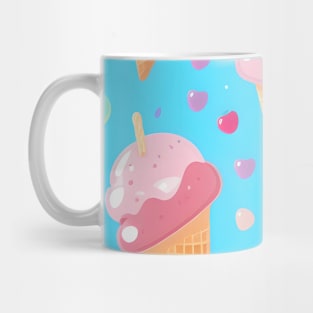 Delicious Creamy Ice Cream Cone with cherry on top Mug